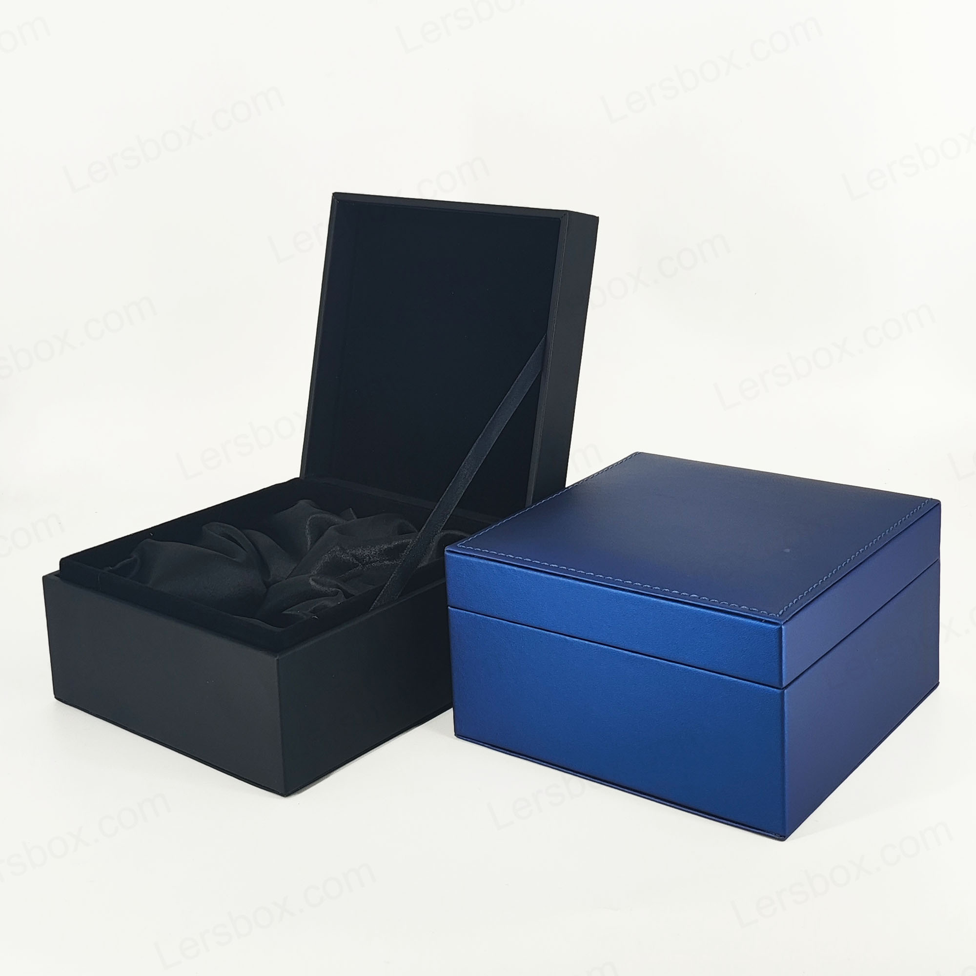 Caixa de couro PU para soluções de embalagens elegantes e remessa segura para produtos premium PU001