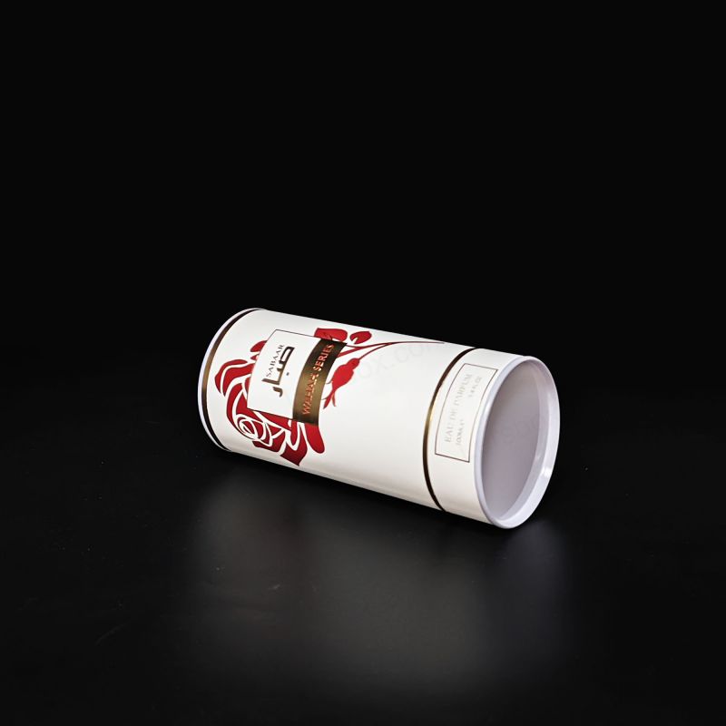 Caixas de tubo de papel duráveis ​​com designs personalizados para apresentação elegante de varejo e soluções de remessa seguras HT002