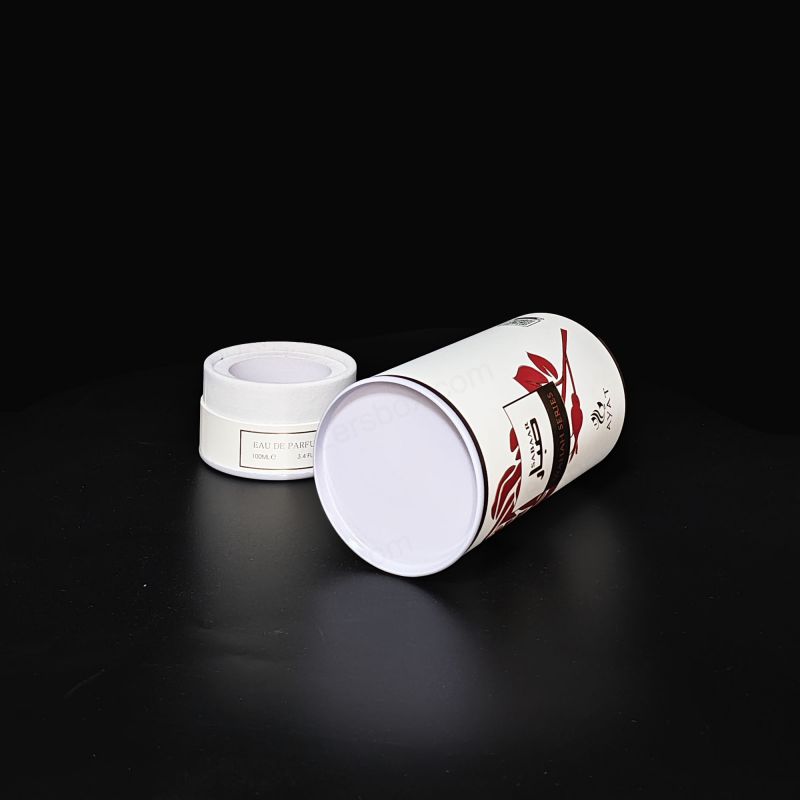 Caixas de tubo de papel duráveis ​​com designs personalizados para apresentação elegante de varejo e soluções de remessa seguras HT002
