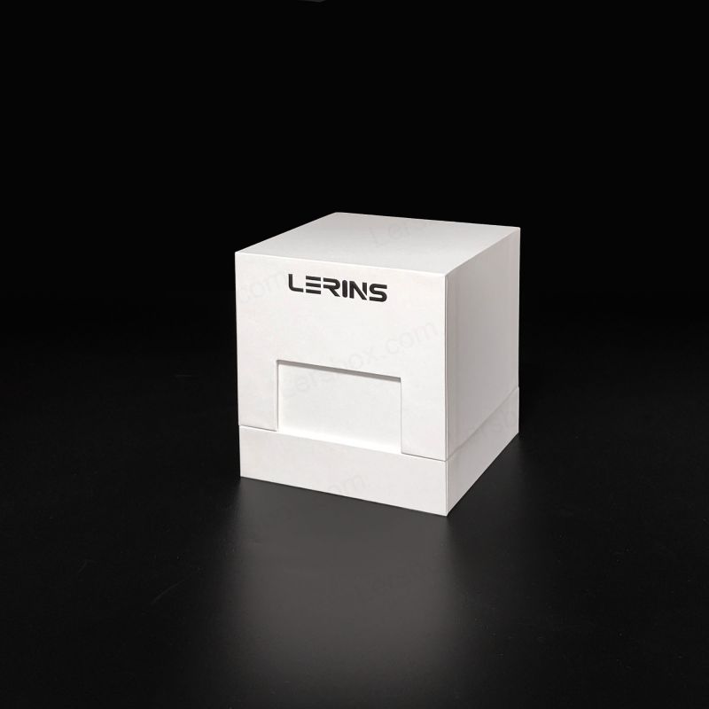 Caixa de perfume de folha de ouro com tampa e base rígidas e revestimento EVA para proteção extra HP013