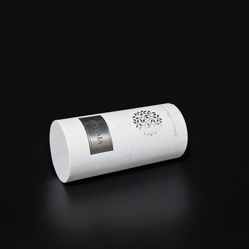 Caixas de tubo de papel dobráveis ​​para armazenamento eficiente e opções de embalagem de produtos elegantes HT003