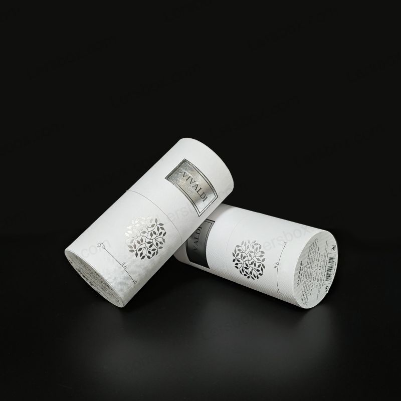 Caixas de tubo de papel dobráveis ​​para armazenamento eficiente e opções de embalagem de produtos elegantes HT003