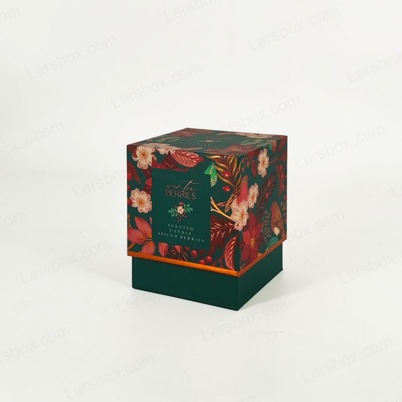 Caixa de perfume de folha de ouro com bandeja de espuma EVA e design artesanal resistente HP022