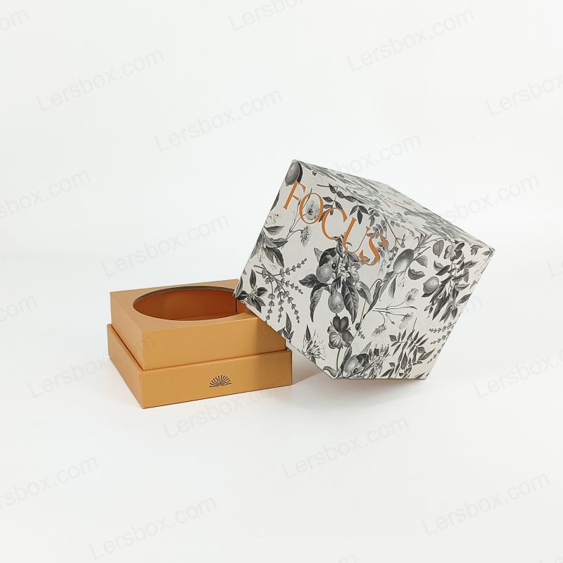 Caixa de perfume de folha de ouro com bandeja de espuma EVA e design artesanal resistente HP022