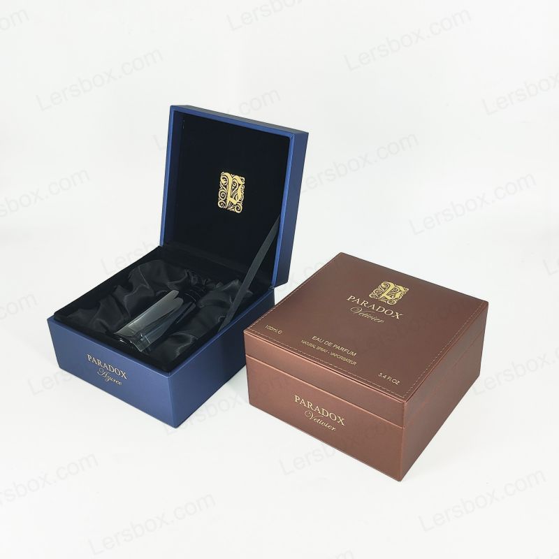 Caixas de couro PU duráveis ​​e elegantes com designs personalizados para necessidades de varejo, presente e armazenamento Pu002