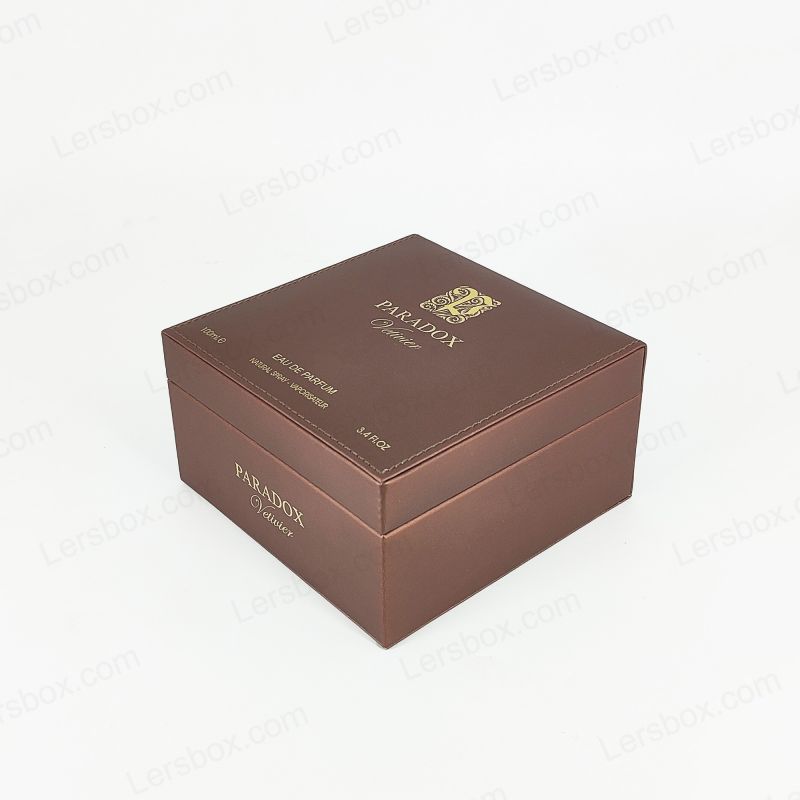 Caixas de couro PU duráveis ​​e elegantes com designs personalizados para necessidades de varejo, presente e armazenamento Pu002