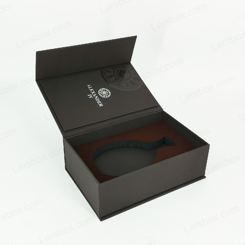 Caixa de perfume com tampa rígida e EVA para apresentação luxuosa HP021