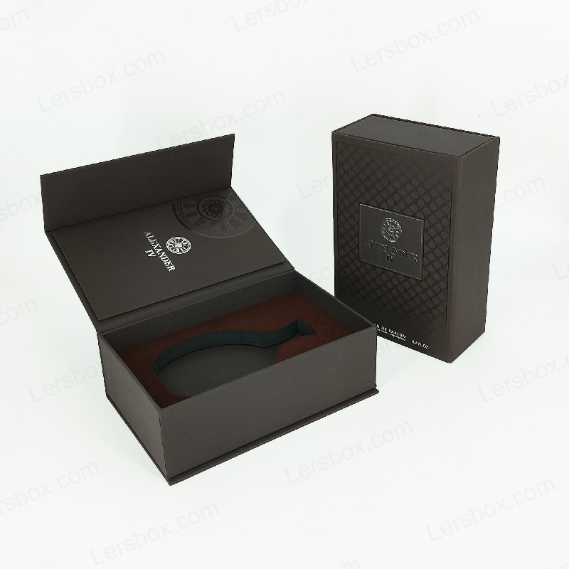 Caixa de perfume com tampa rígida e EVA para apresentação luxuosa HP021