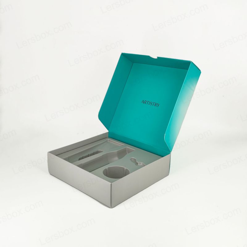 Caixas finais de dobra dobrável para armazenamento eficiente e soluções elegantes de embalagem de produtos PTE003