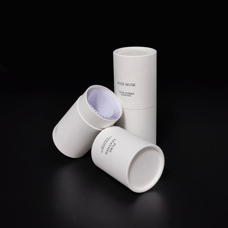 Caixas de tubo de papel para presentes, assinaturas e produtos especializados com marca personalizada HT013