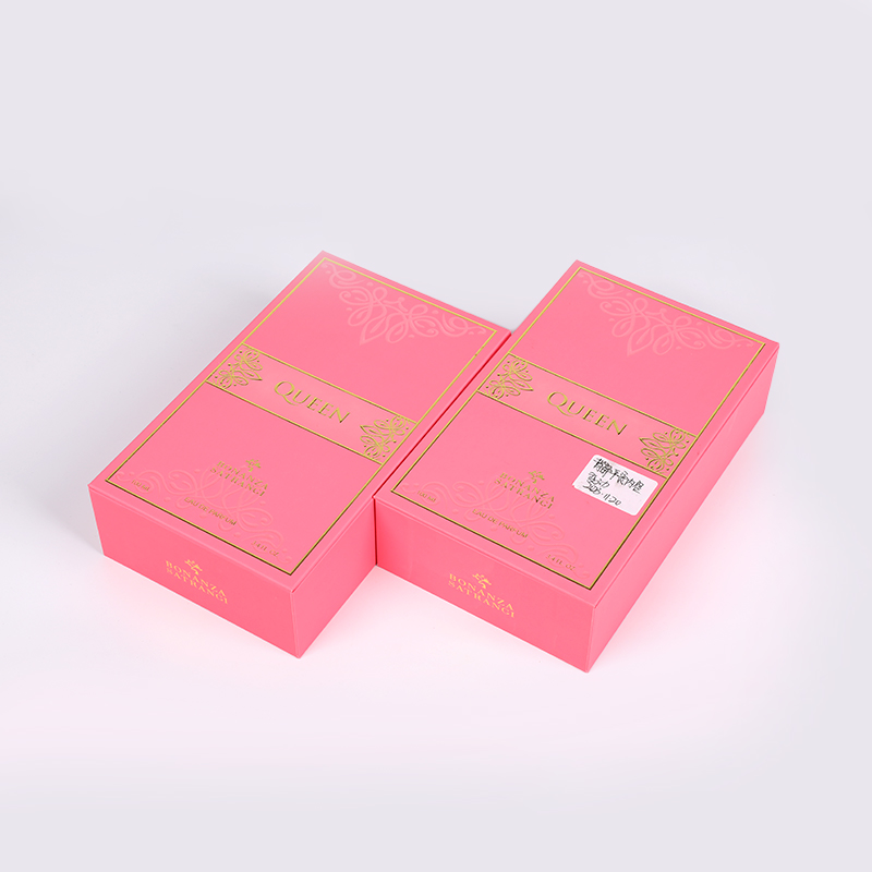 Caixa de perfume do deserto puro com carimbo quente de ouro Caixa de perfume do deserto puro com carimbo quente de ouro