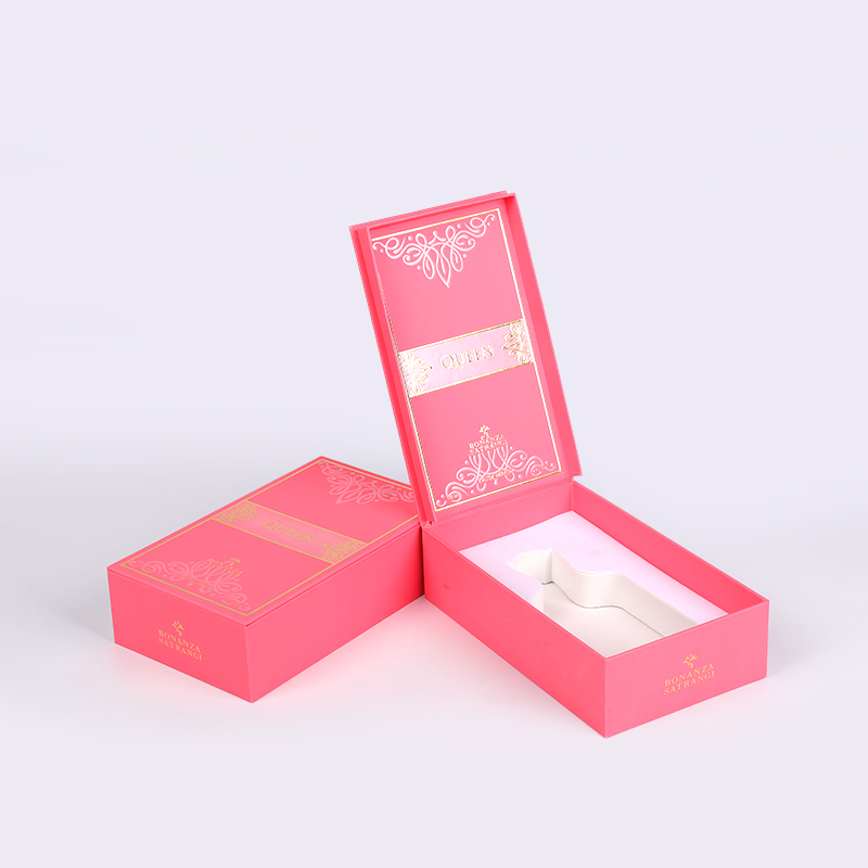 Caixa de perfume do deserto puro com carimbo quente de ouro Caixa de perfume do deserto puro com carimbo quente de ouro